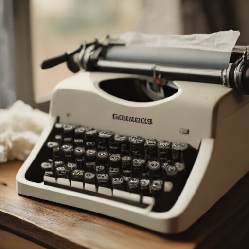 The Olympic SM9 on the workbench, carriage frozen mid-travel, surrounded by cleaning supplies